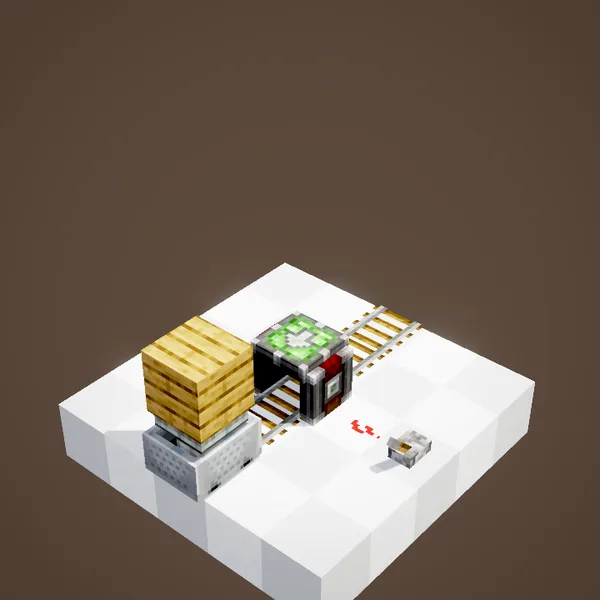 The machine turns back into blocks on the assembler