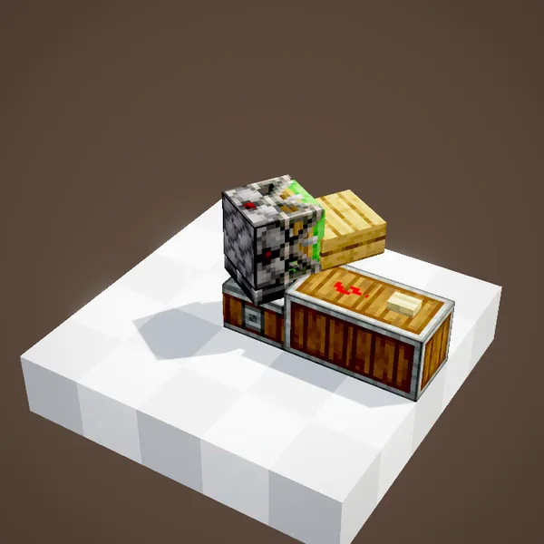 The block held by the Sticker spins with it