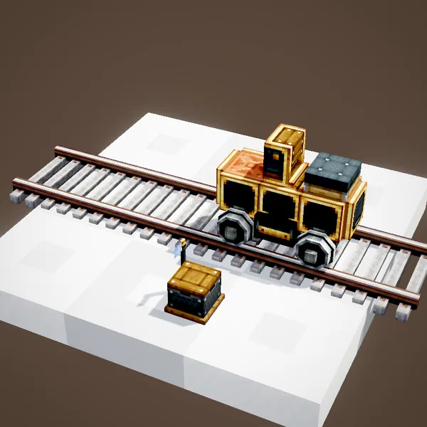 Train disassembled at the station