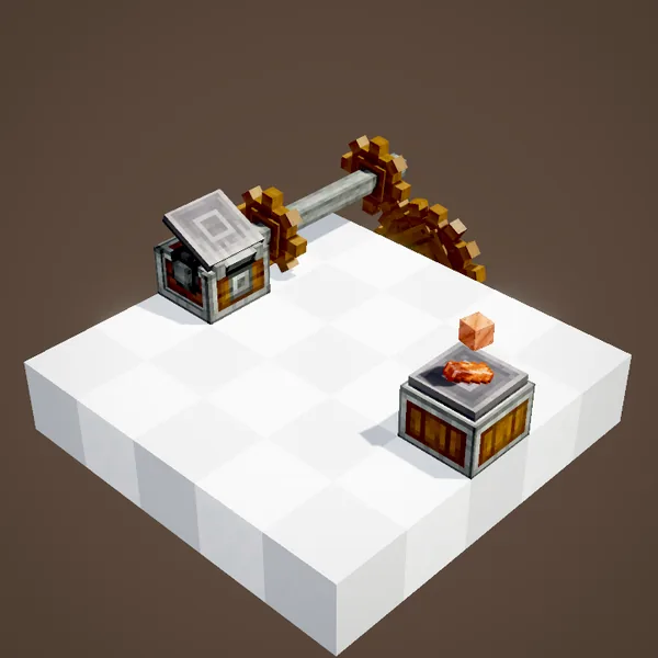 Copper block landed on a Depot at the end of its flight