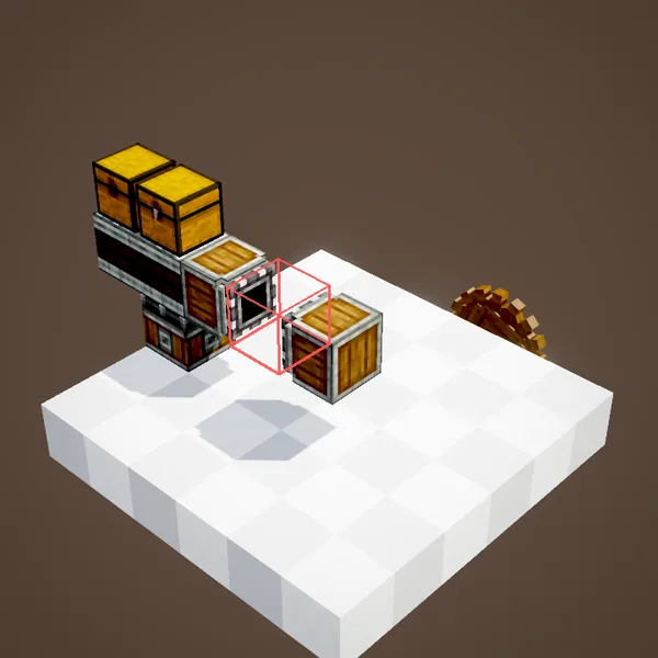 One-block gap between the two interfaces