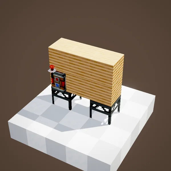 Factory Gauge linked to a redstone link