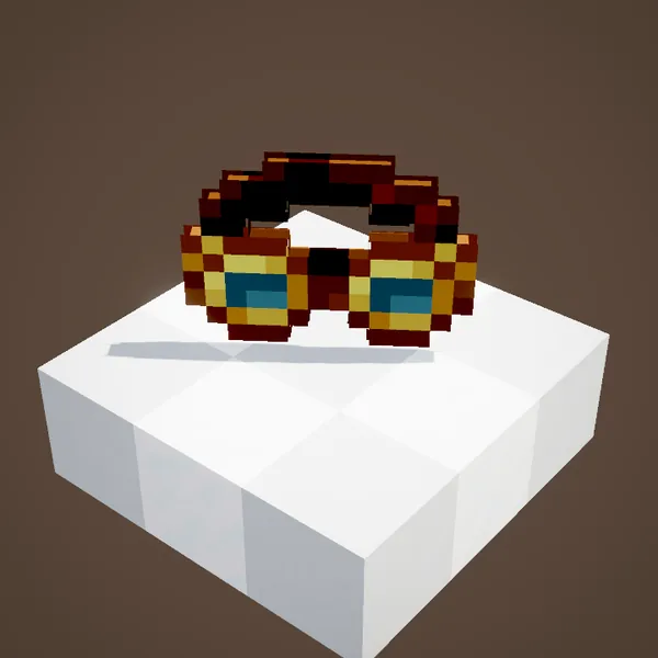 Les lunettes vues de profil