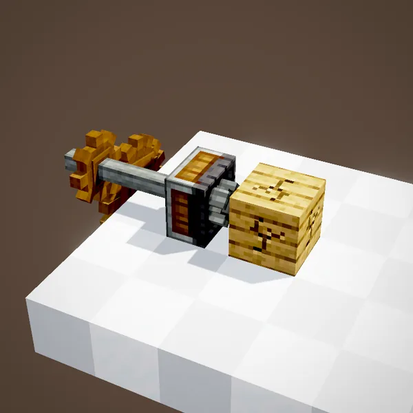 The same drill, sped up, breaks the planks much faster