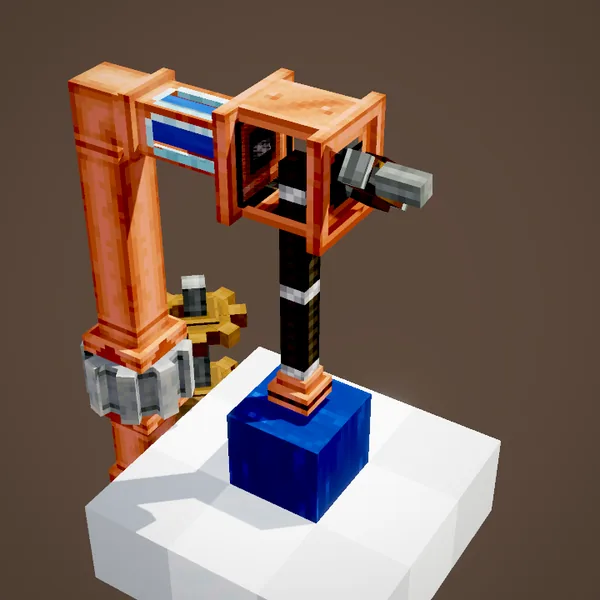 The pulley fills a pool with water block by block