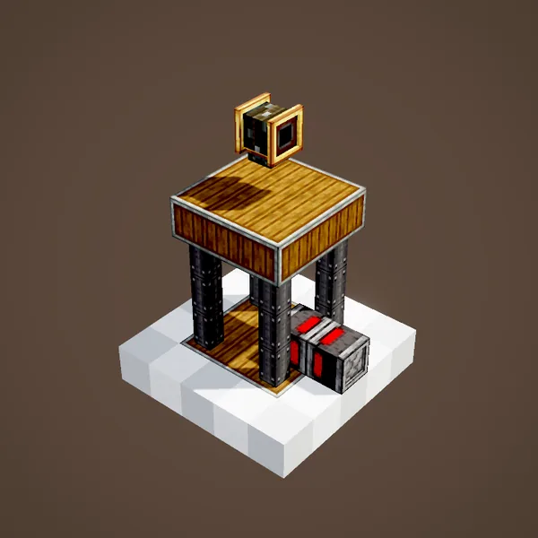 Deux contacts de redstone face à face