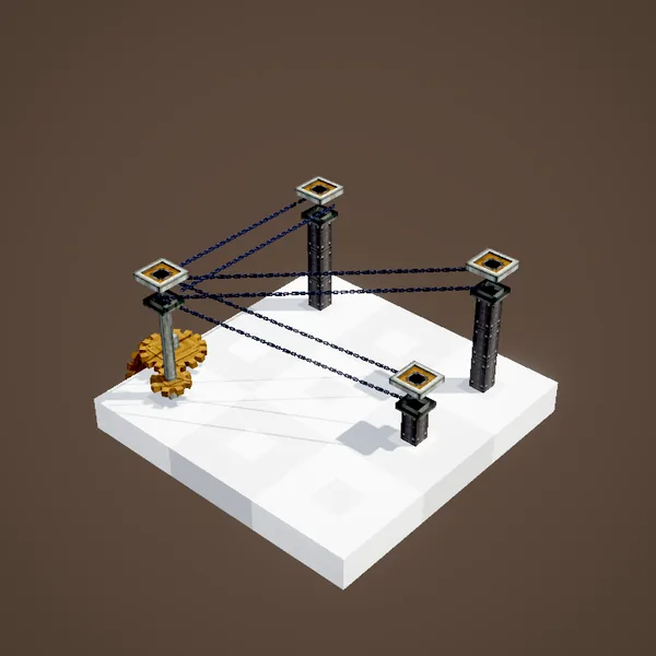 Several Chain Conveyors linked together above the plate