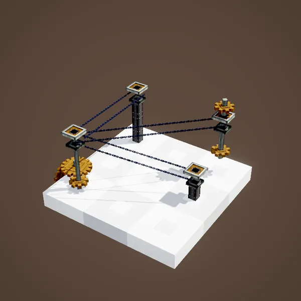 Chain Conveyor driven by a cogwheel placed on top
